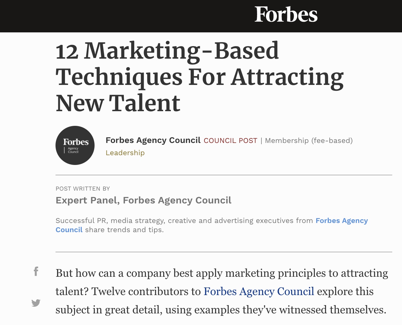 how to market talent forbes blog shot - updoc media