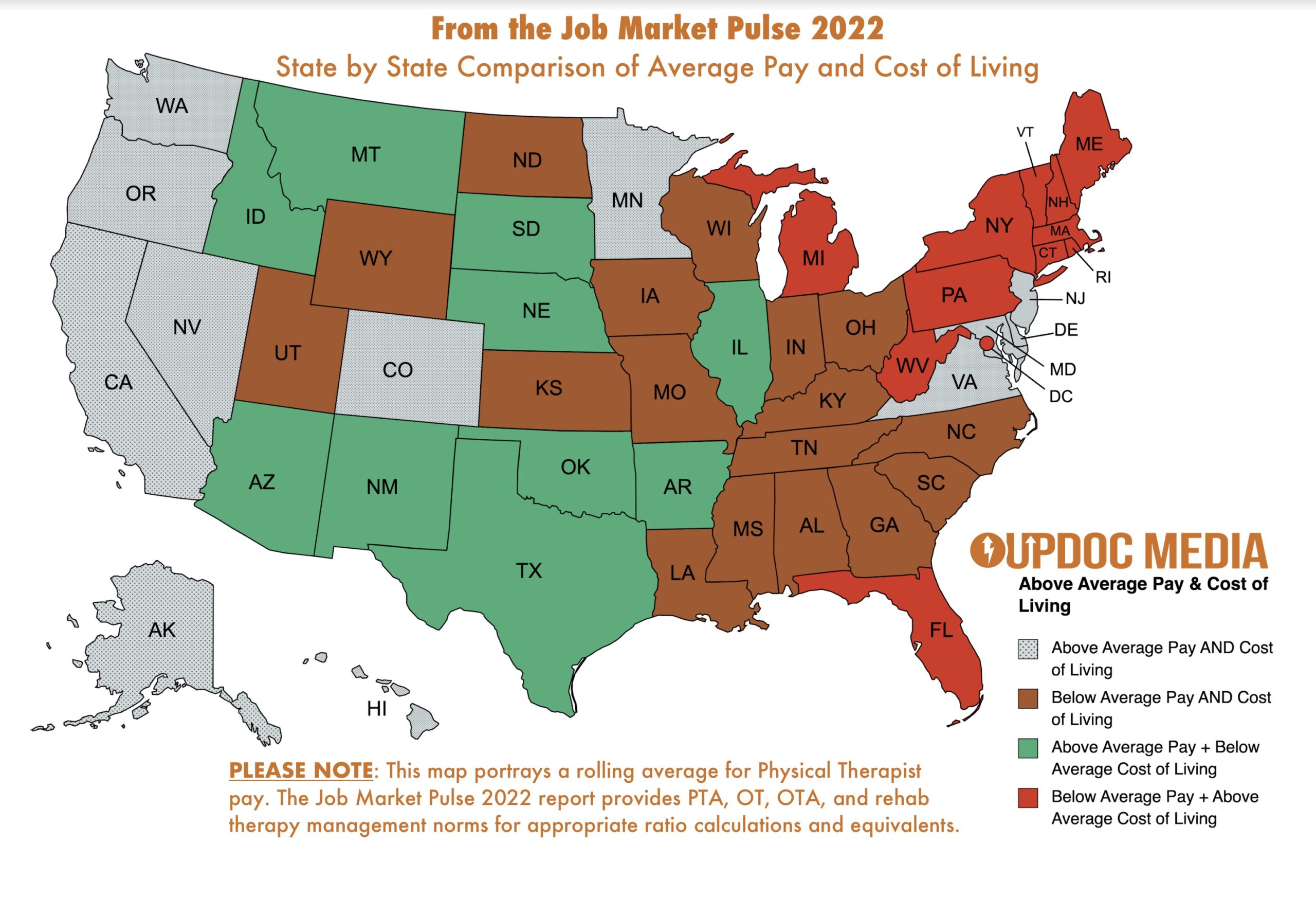 Job Market Pulse 2022 State by State Salary Report - UpDoc Media