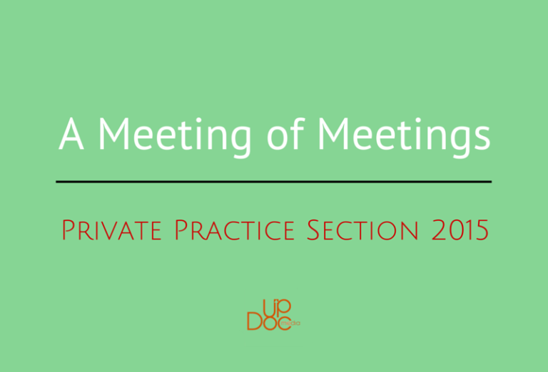A Meeting of Meetings: Private Practice Section 2015