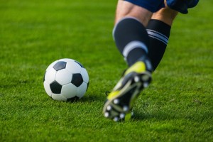 Soccer Sport Ball Playing Soccer Player Kick Off Kicking