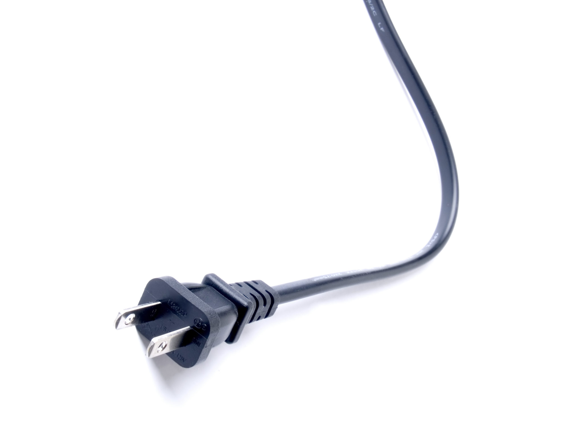 Black electrical cord on white UpDoc Media