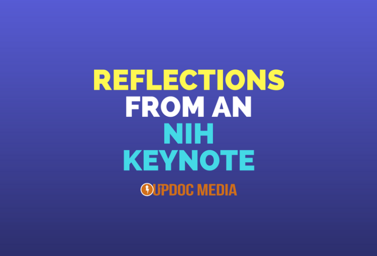 Reflections from an NIH Keynote